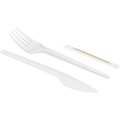 Набор столовых приборов 4в1 (в.,нож,з,салф.),бел.,165мм 300шт/кор