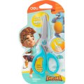 Ножницы детские Deli Explora E77755-BLUE 135мм, сталь, ассимм ручки,голубой