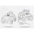 Раскраска Веселые машинки.А4. 214х290мм. 16 стр. Умка , 978-5-506-00686-2