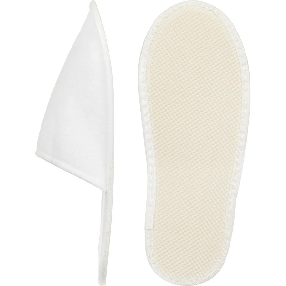 Тапочки одноразовые  флис,(поролон) Эва 4 мм закрытый мыс,160 пар