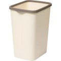 Ведро мусорное пластик с фиксатором Tandem 20л (слон.кость/шоколад) _842226