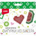 Набор для изготовления Фигурки из бисера. Брелоки Сердечко, арбуз, Бис-104