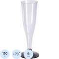 Бокал одноразовый д/iшамп.,150мл, ПС, 6шт/уп