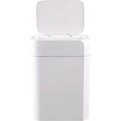 Ведро мусорное Kitchen Joy сенсорное пластиковое белое 16л_KJ-JAH6116