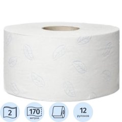 Бумага туалетная д/дисп Торк/Tellus T2 Комфорт в мини 2сл 12рул/уп_120231