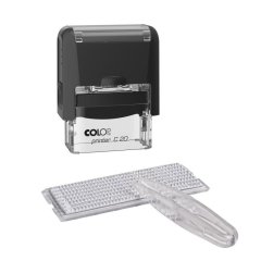 Штамп самонаборный NEW Printer С20-Set 4 стр.14х38мм 1 касса корпус черный