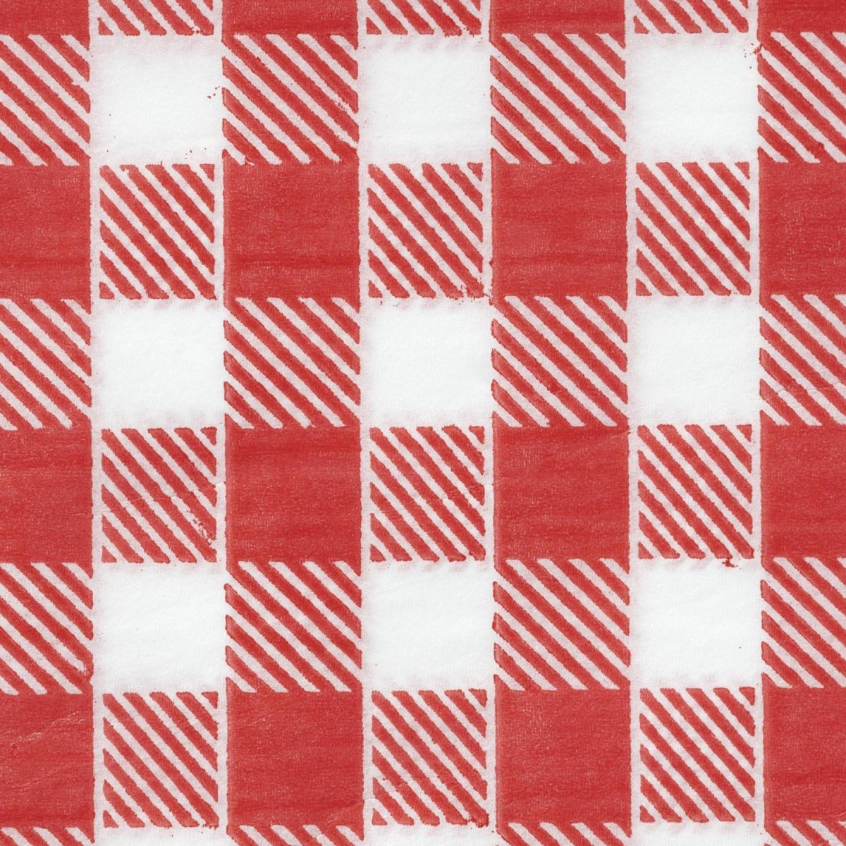 Скатерть одноразовая Luscan, 120х200см 6шт/рулон, красная клетка