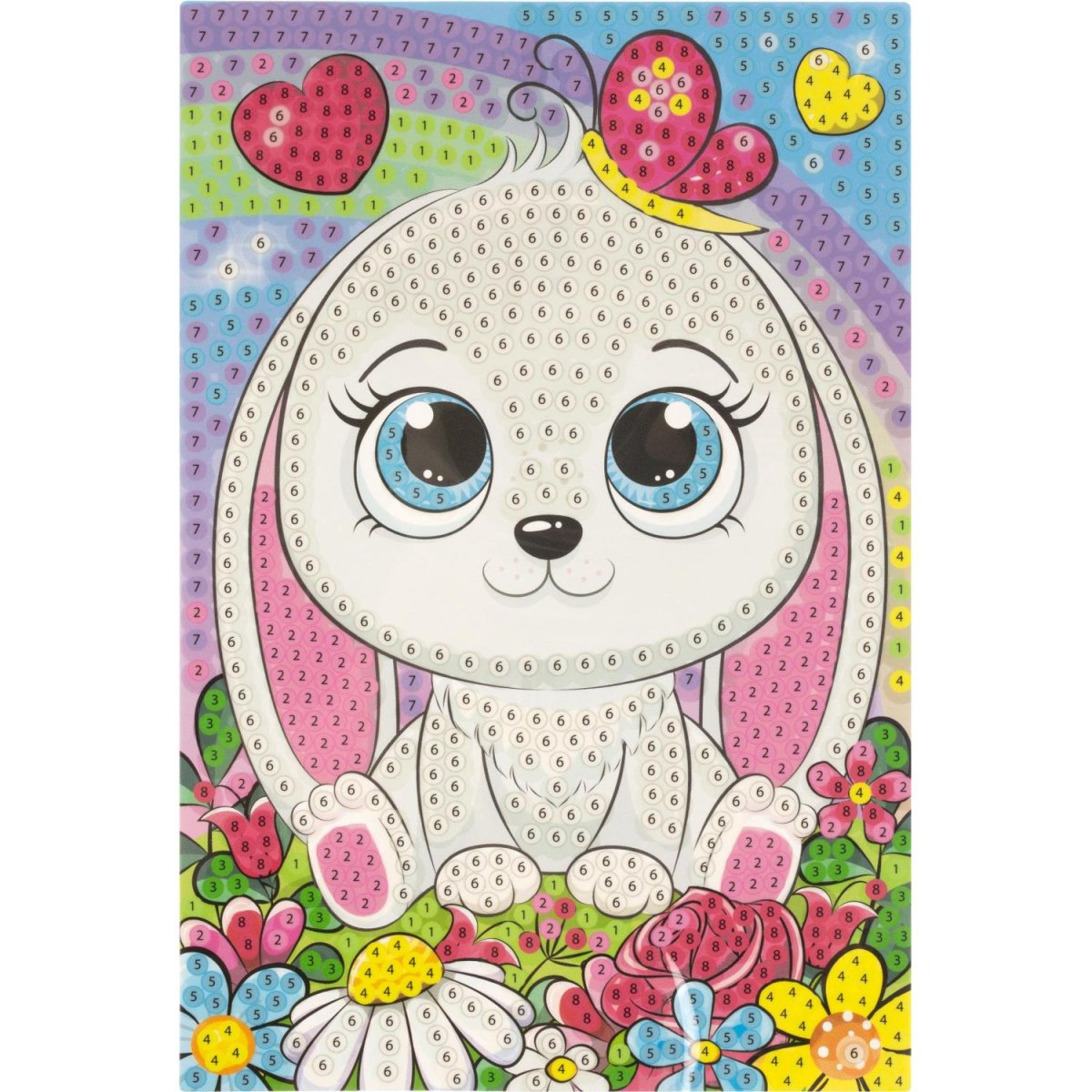 Мозаика алмазная 10x15 зайка, набор МУЛЬТИ АРТ AM10X15-113779