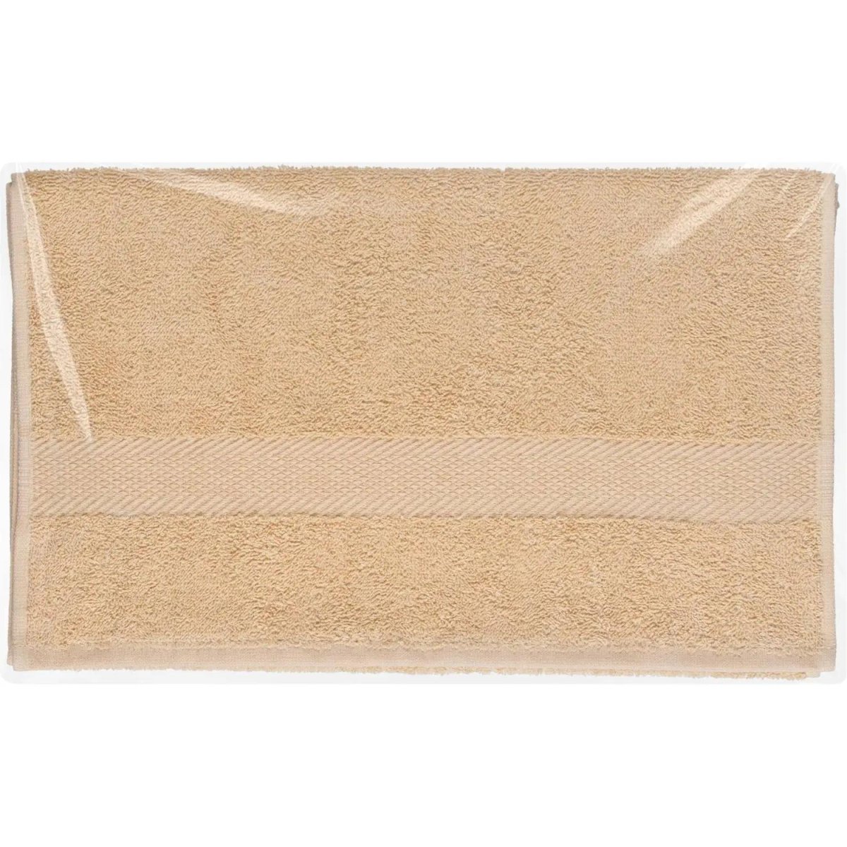 Набор полотенец махровых бордюр 440 г/м2, 70х140 бежевый, 5шт