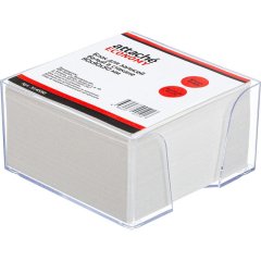 Блок для записей в подставке в стакане 9х9х5 белый