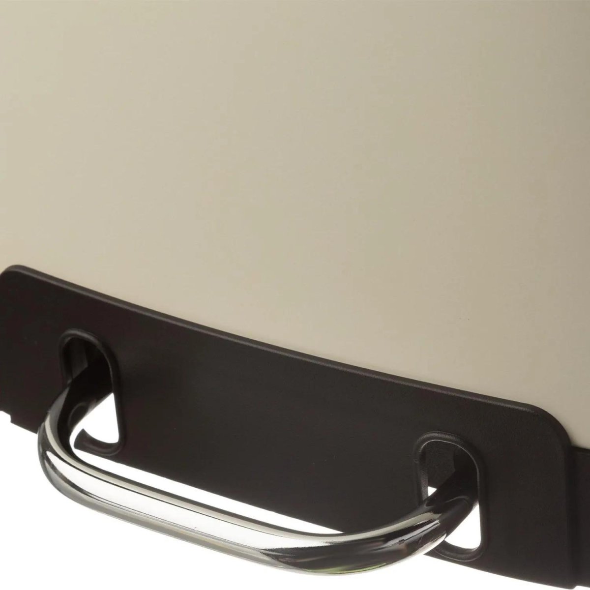 Ведро мусорное с педалью и доводчиком Luscan 12л,бежевое,прямоуг,металл