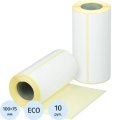 Термоэтикетки ЭКО 100х75, 150 шт/рул, вт.25 10рул/уп(спайка)