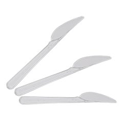 Нож одноразовый прозрачный, 18 см, ПС 2000шт./кор