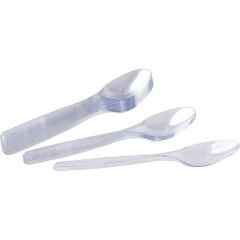 Ложка одноразовая столовая  180мм прозрачная, ПС, 2000шт/кор