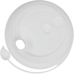Крышка д/стакана с питейн.ПП d-80мм матовый/бел., 1000шт/кор (3002М/Б)