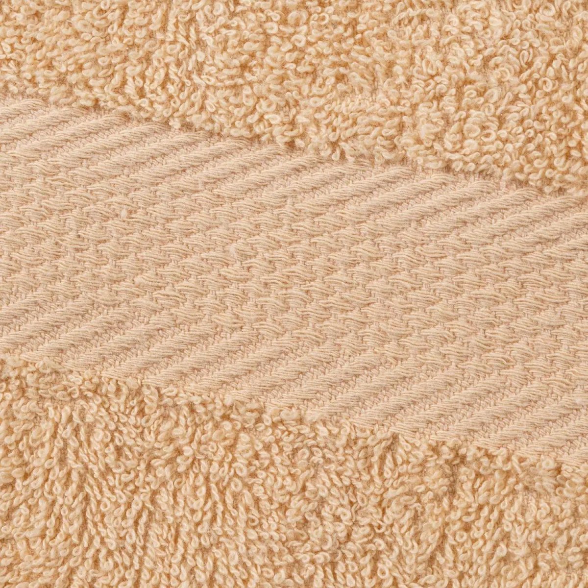 Набор полотенец махровых бордюр 440 г/м2, 70х140 бежевый, 5шт