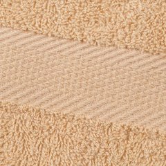 Набор полотенец махровых бордюр 440 г/м2, 70х140 бежевый, 5шт