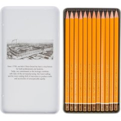 Набор карандашей черногр KOH-I-NOOR 1502/III 5B-5H 12шт./наб.,б/ласт, Чехия