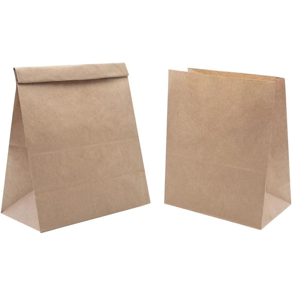 Пакет бумажный 220х120х290 мм, 50 гр/м2, прям.дно,крафт, 1000 шт/уп