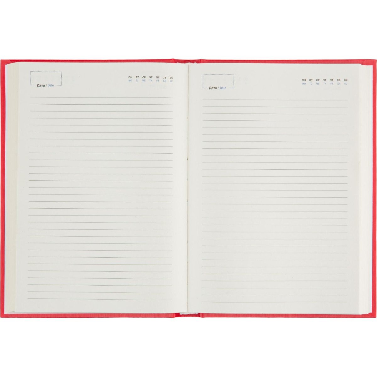 Ежедневник недатированный Attache Rain, А5, 160 л, красный