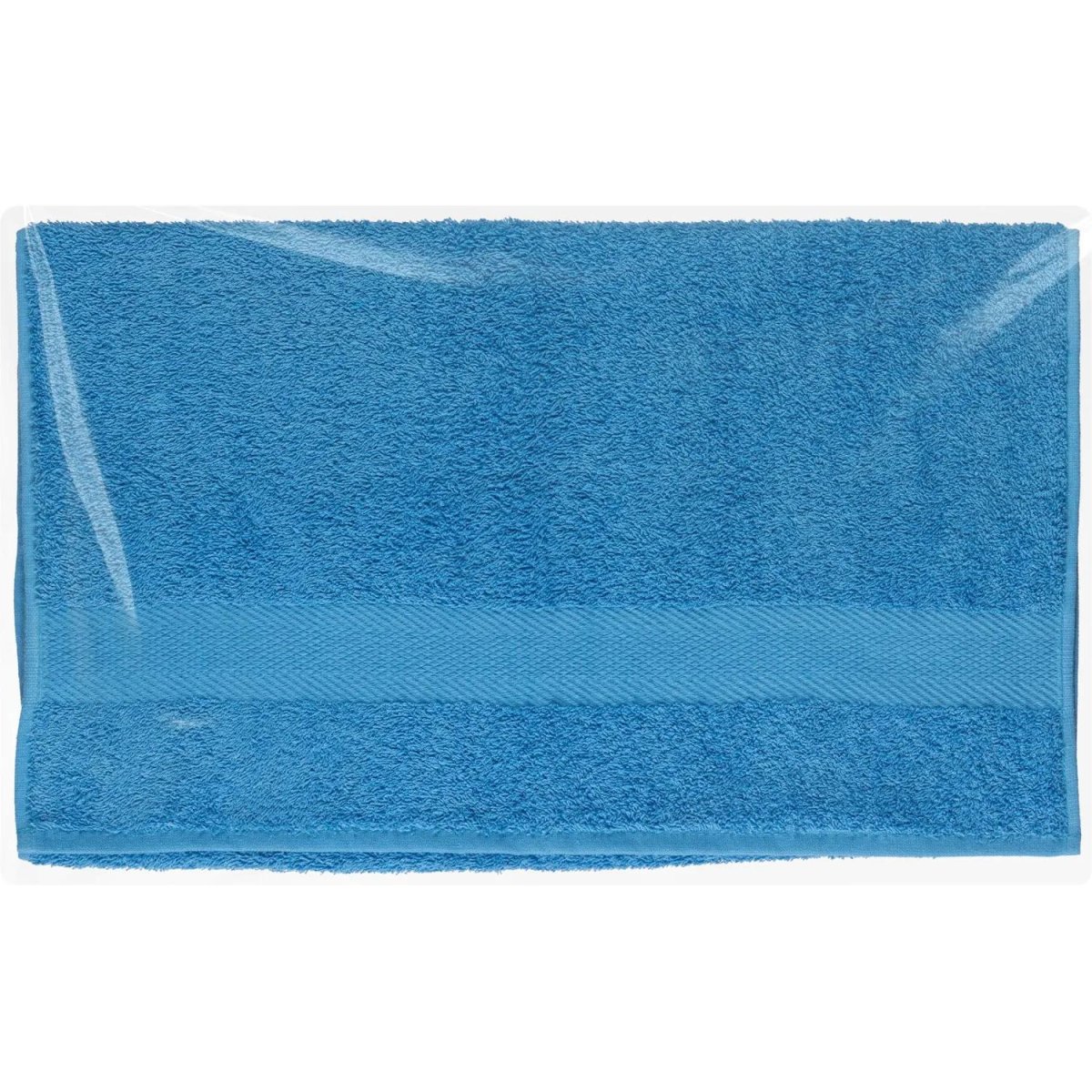 Набор полотенец махровых бордюр 440 г/м2, 70х140 ярко-голубой, 5шт