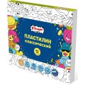 Пластилин классический Комус Класс Максики 12 цв/наб, 240г, со стеком