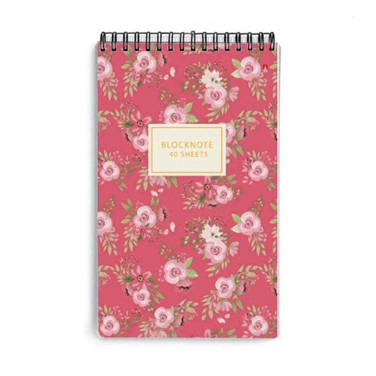 Блокнот А5,40л,клетка,гребень ЦВЕТЫ.ПАТТЕРН 3-40-251 в ассорт