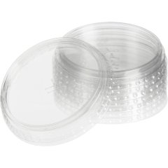 Крышка для стакана d95мм плоская с отверстием ПЭТ 1000шт/кор