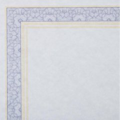 Сертификат-бумага А4 Attache двойная рамка сине-оранжевая ID8, 25шт/уп