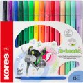 Фломастеры K-BEATS наб 15цв в коробке,пастель,неон.цв