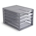 Бокс с выдвижными лотками Стамм серый 4прозрачн.лотка ВЛ53/ЛТГ-30864