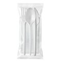 Набор одноразовой посуды, №4 (вилка, ложка ст., нож, салфетка) 200шт/уп