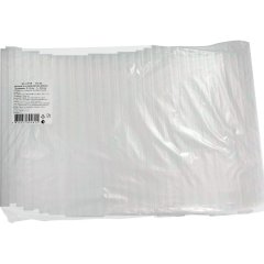 Трубочка для коктейлей прямая 210мм, d12 мм, прозрач, 250шт/уп