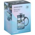 Френч-пресс 800мл Анксери боросил.стекло, пластик ручка, нерж. сталь (B05)