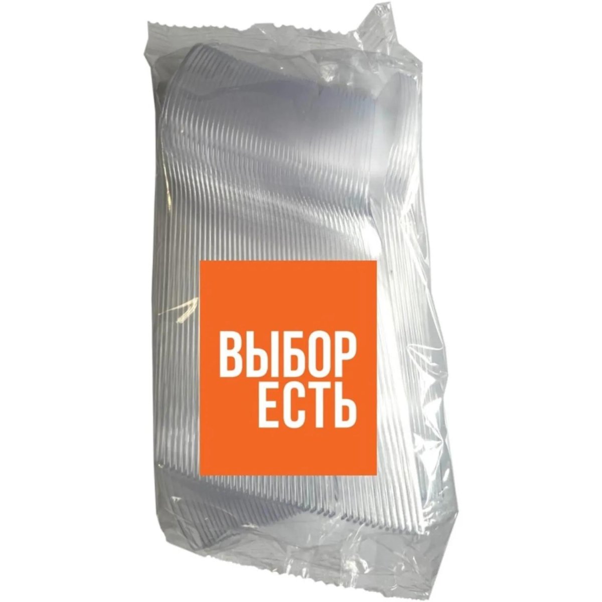 Ложка одноразовая чайная 125 мм, прозрачная ПС 100шт/уп