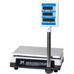 Весы торговые Мехэлектрон-М ВР4900-15-2Д-СДБ 05 до 15 кг,LЕD, со стойкой