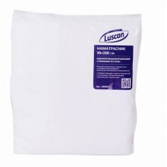 Наматрасник Luscan 90х200, махра, водонепрониц, с резинкой по углам, белый