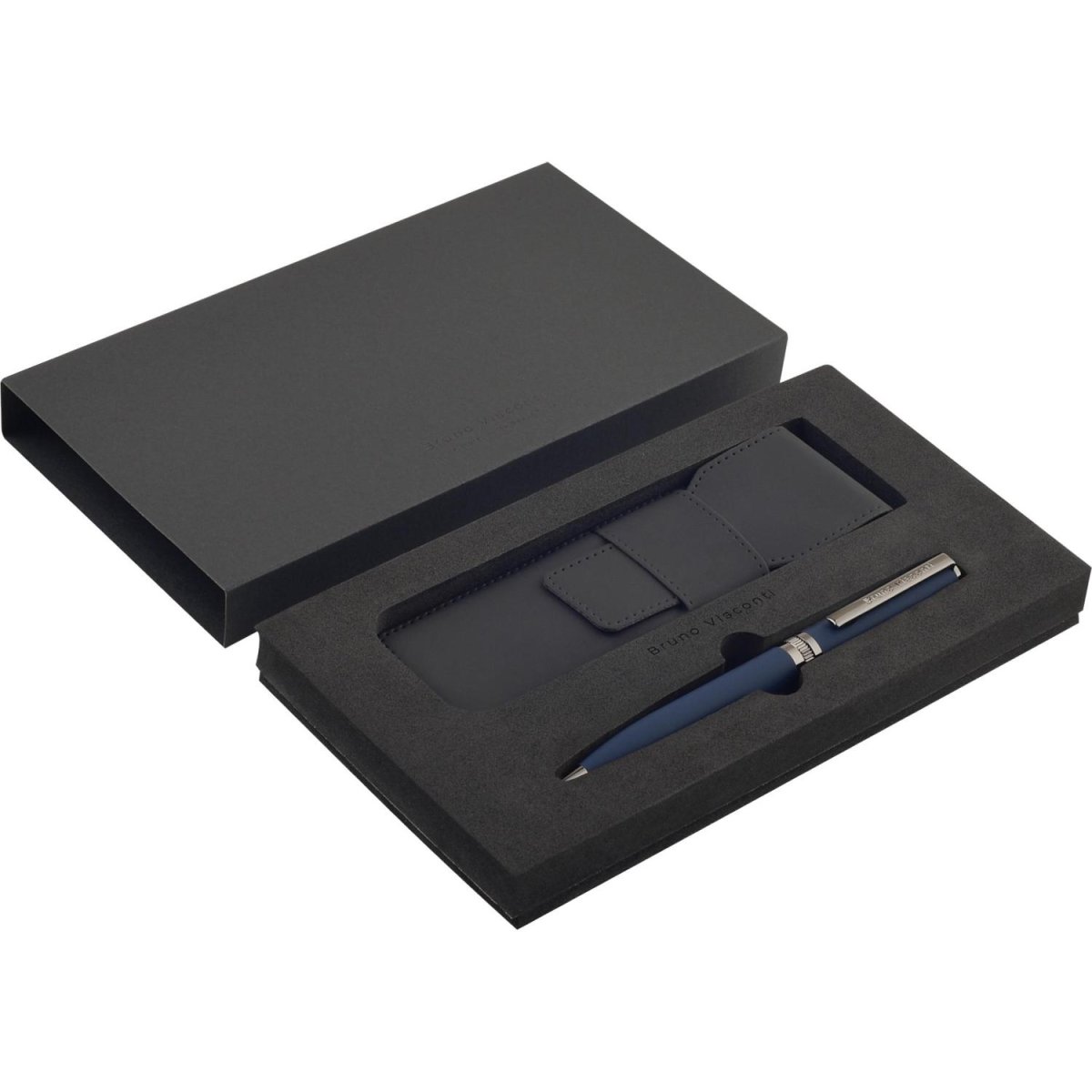 НАБОР РУЧКА BOSTON 0.7мм,син,корп.син/чехол черный, 20-0422-16