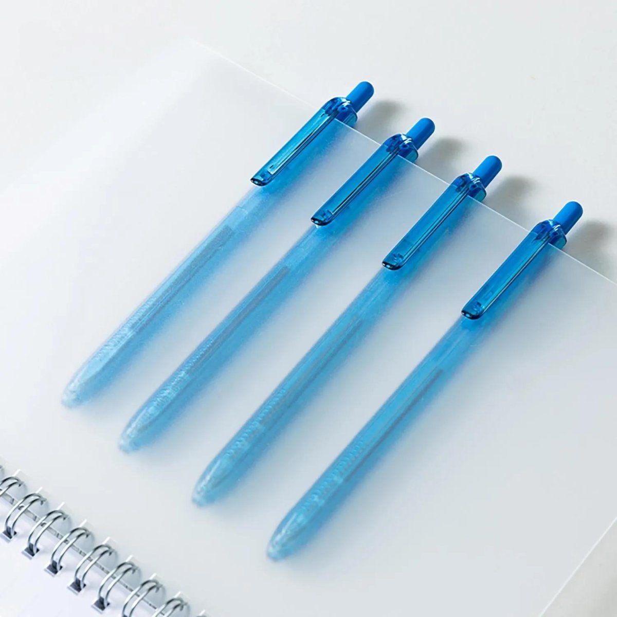 Ручка шариковая автомат. Deli SCRIVIN EQ105-BL,пул.нак 0,5,тонир корп,син