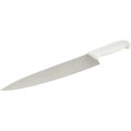 Нож поварской лез 300 мм  толщ 2 мм  3Cr13  белая пластиковая ручка