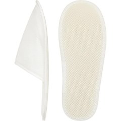 Тапочки одноразовые флис(упрощённый) эва 4 мм, закрытый мыс,160 пар