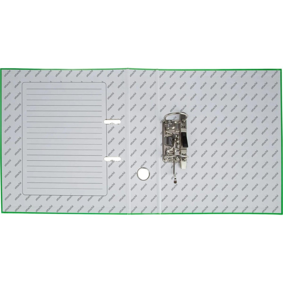 Папка-регистратор 75мм  Attache Neon А4 зеленый б/мет уголка, лам картон