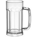 Кружка для пива 580 мл. d=80 мм. h=160 мм. поликарбонат, прозрачн. 77176