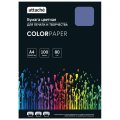 Бумага цветная Attache (синий интенсив), 80г, А4, 100  л