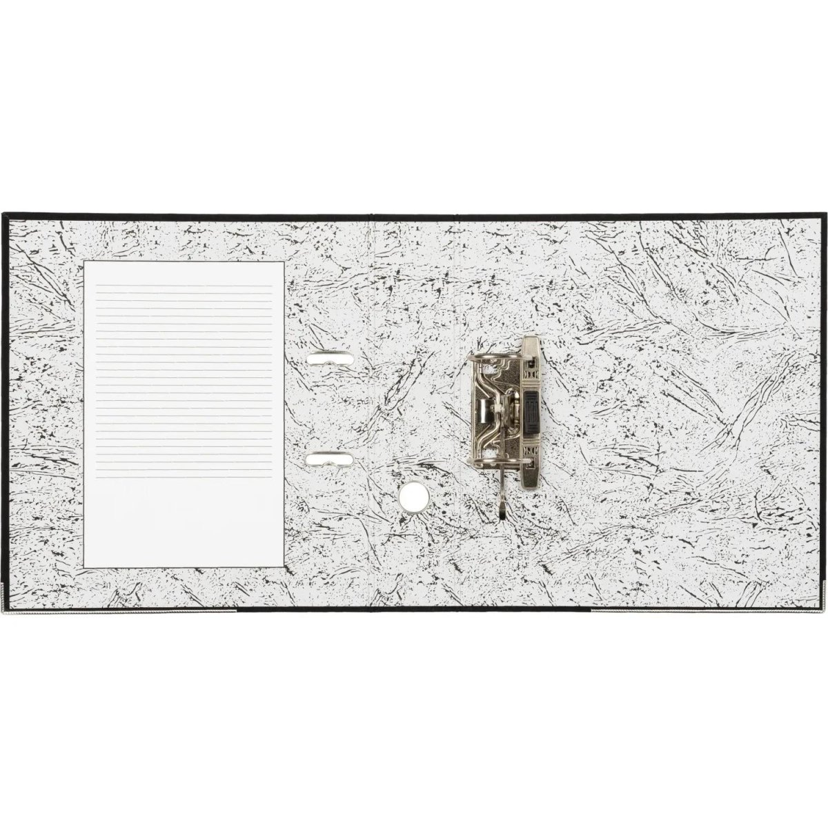 Папка-регистратор 75мм Attache А4, черная РР/бумага, мет уголок