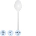 Ложка одноразовая чайная белая, 12,2 см, PS, 4500  шт/кор