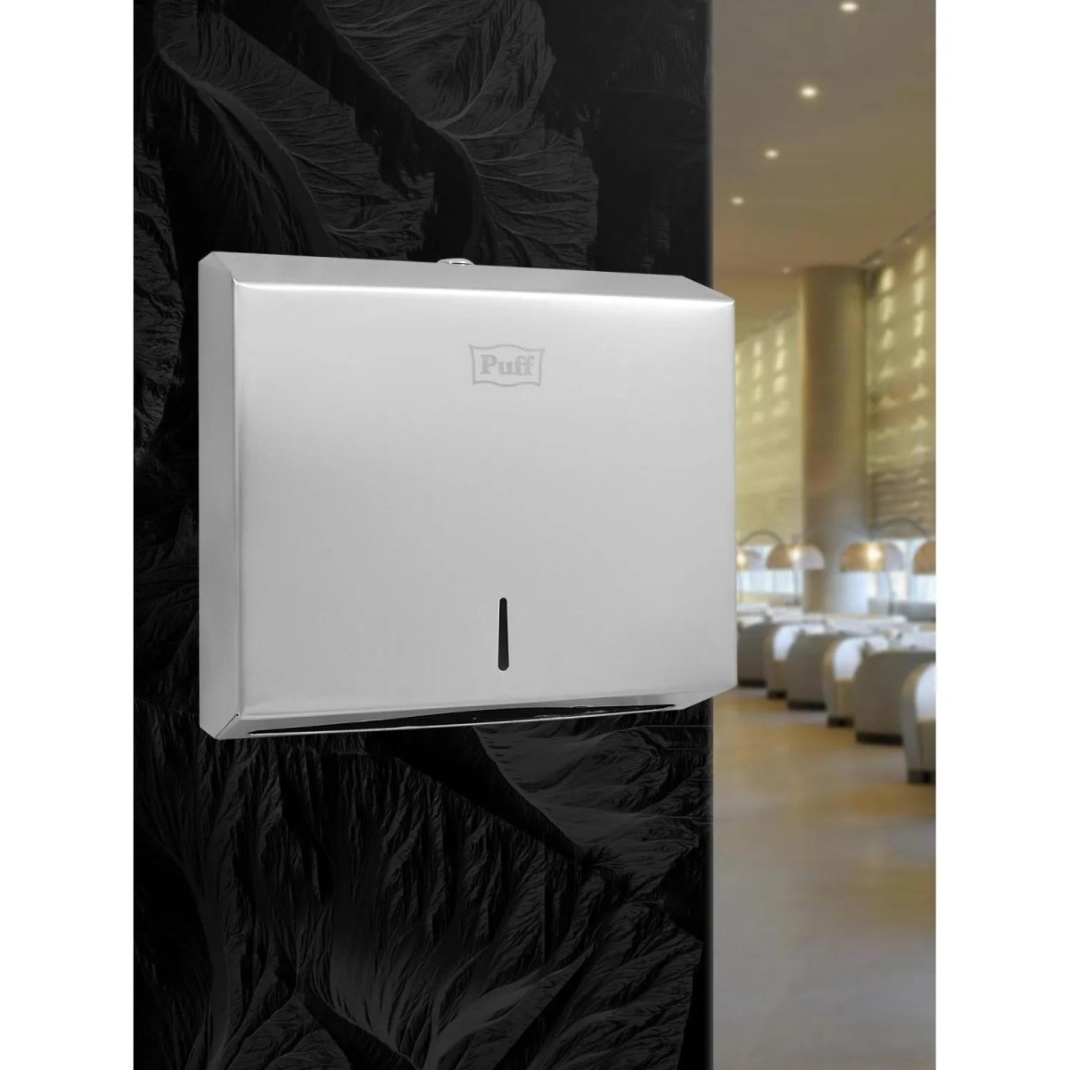 Диспенсер для полотенец лист V-слож нерж. cталь Puff-5610