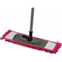 Швабра флаундер для пола пласт 47х16 в сборе с насад Chenille микрофSV5104