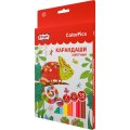 Карандаши цветные 18 цветов Комус Класс ColorPics, шестигранные