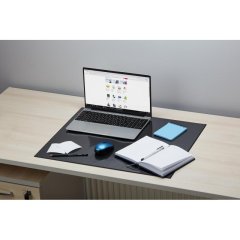 Коврик на стол Attache 380х590мм черный с прозрачным листом РФ